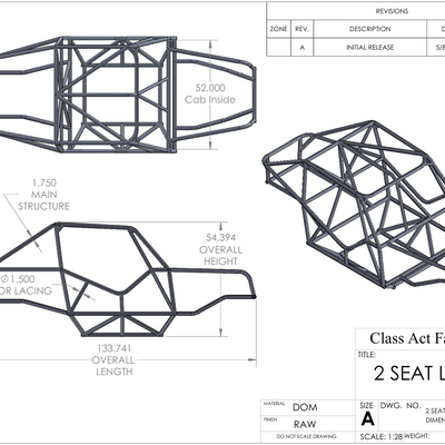 LS 4SP 2 Seat chassis